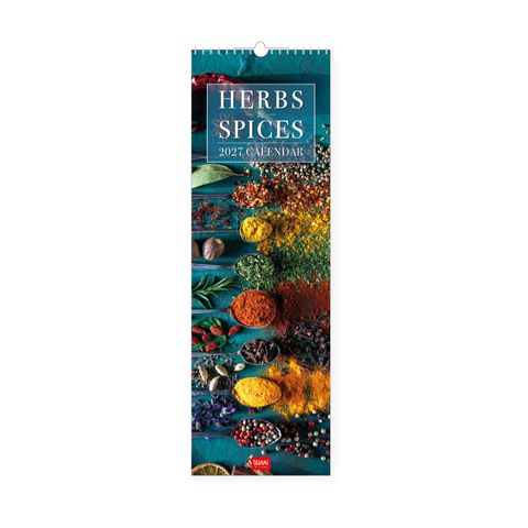 Legami - 2027 Wall Calendar 16 x 49 cm - Herbs & Spices