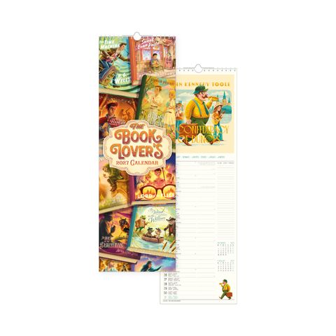 Legami - 2027 Wall Calendar - Uncoated - 18 x 49 cm - Book Lover's