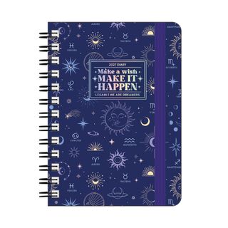 Legami - 2027 Daily Spiral Bound Diary - Small - Celestial