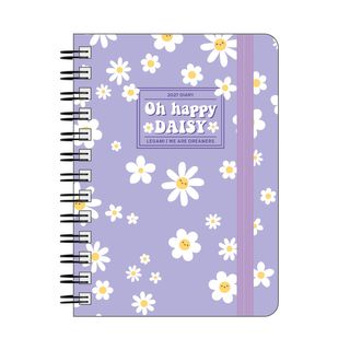 Legami - 2027 Daily Spiral Bound Diary - Small - Daisy Lilac