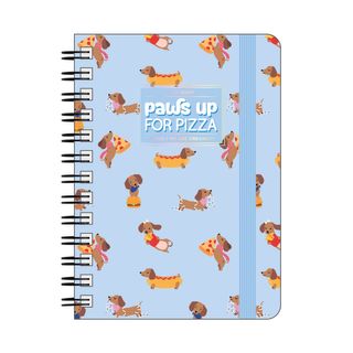 Legami - 2027 Daily Spiral Bound Diary - Small - Dachshund Pizza