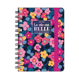 Legami - 2027 Weekly Spiral Bound Diary - Large - Flowers