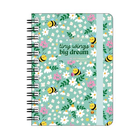 Legami - 2027 Weekly Spiral Bound Diary - Large - Bee