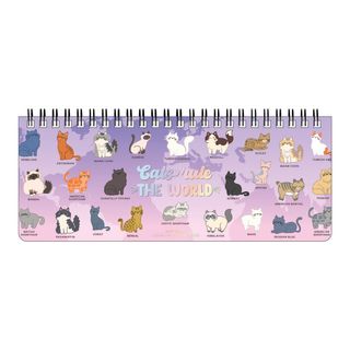 Legami - 2027 Weekly Desk Planner - Kitty World