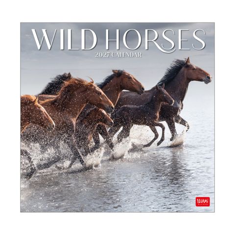 Legami - 2027 Wall Calendar 30 x 29 cm - Wild Horses