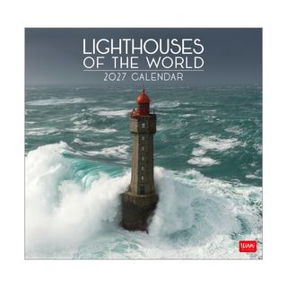 Legami - 2027 Wall Calendar 30 x 29 cm - Lighthouses of the World
