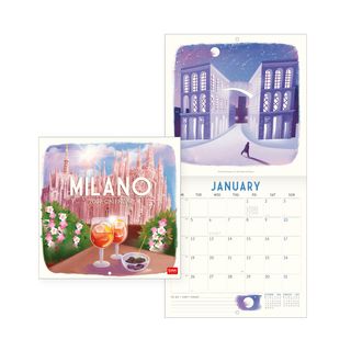 Legami - 2027 Wall Calendar - Uncoated - 18 x 18 cm - Milano
