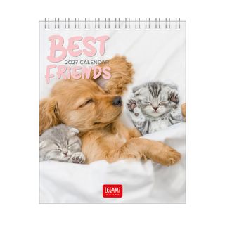 Legami - 2027 Desk Calendar 12 x 14.5 cm - Best Friends