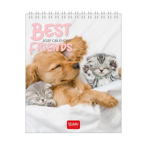 Legami - 2027 Desk Calendar 12 x 14.5 cm - Best Friends