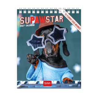 Legami - 2027 Desk Calendar 12 x 14.5 cm - Supawstar