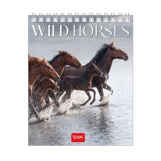 Legami - 2027 Desk Calendar 12 x 14.5 cm - Wild Horses