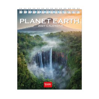 Legami - 2027 Desk Calendar 12 x 14.5 cm - Planet Earth