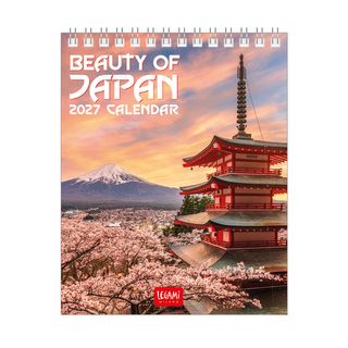 Legami - 2027 Desk Calendar 12 x 14.5 cm - Beauty of Japan