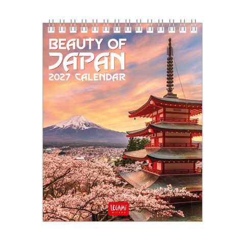 Legami - 2027 Desk Calendar 12 x 14.5 cm - Beauty of Japan