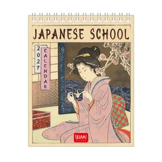 Legami - 2027 Desk Calendar 12 x 14.5 cm - Japanese School