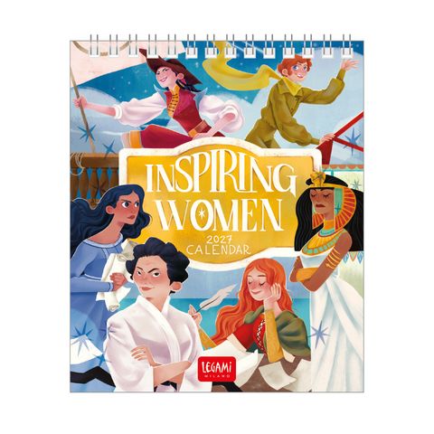 Legami - 2027 Desk Calendar 12 x 14.5 cm - Inspiring Women