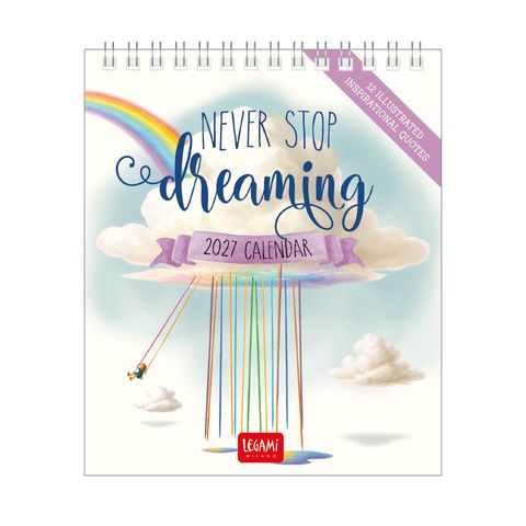 Legami - 2027 Desk Calendar 12 x 14.5 cm - Aphorisms