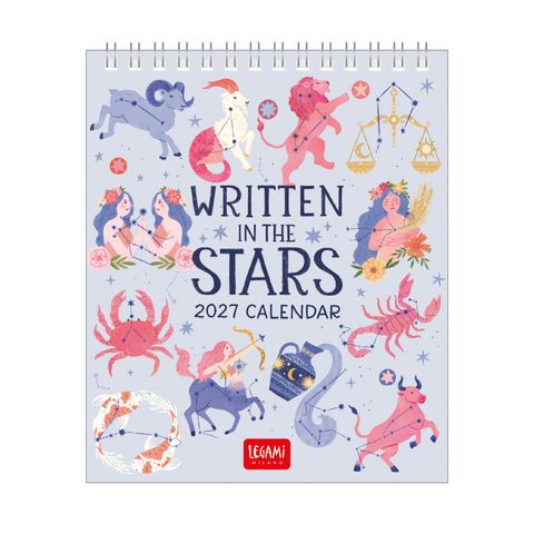 Legami - 2027 Desk Calendar 12 x 14.5 cm - Written in the Stars