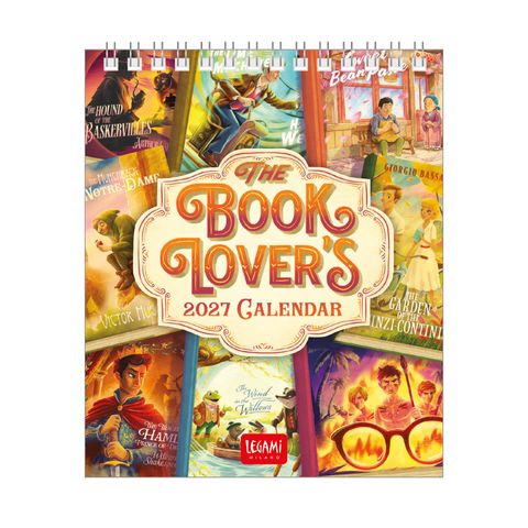 Legami - 2027 Desk Calendar 12 x 14.5 cm - Book Lover's
