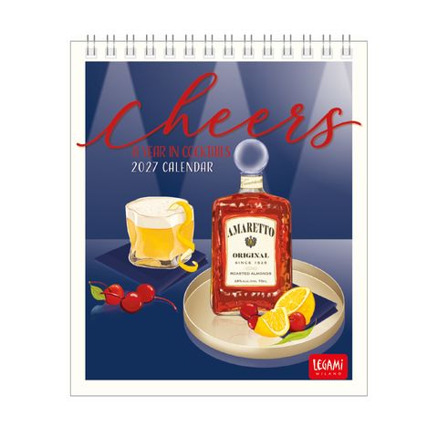 Legami - 2027 Desk Calendar 12 x 14.5 cm - Cheers