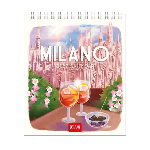 Legami - 2027 Desk Calendar 12 x 14.5 cm - Milano