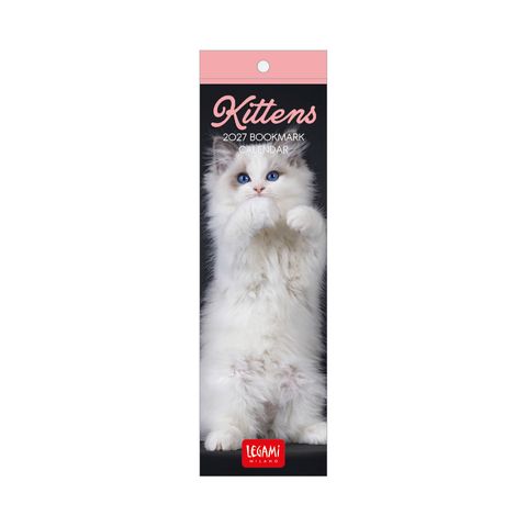 Legami - 2027 Bookmark Calendar 5.5 x 18 cm - Kittens