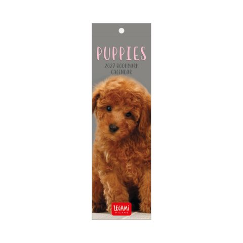 Legami - 2027 Bookmark Calendar 5.5 x 18 cm - Puppies