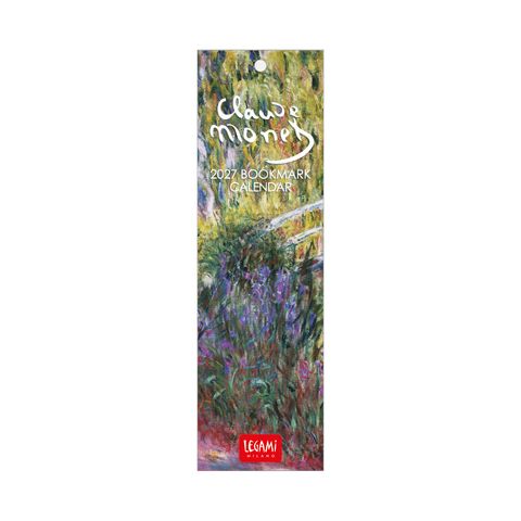 Legami - 2027 Bookmark Calendar 5.5 x 18 cm - Claude Monet