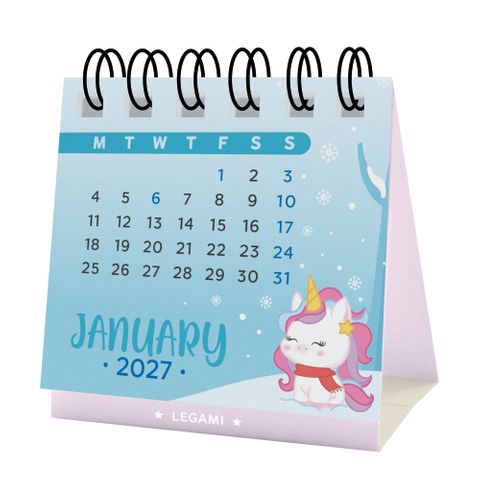 Legami - 2027 Micro Calendar - Cute Animals (Ships in CDU of 7)