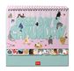 Legami - 2027 Desk Calendar with Stickers - Every Day is Caturday