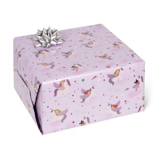 Legami - Wrapping Paper - 2 Metre Roll - Unicorn - Lilac