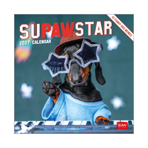 Legami - 2027 Wall Calendar 18 x 18 cm - Supawstar