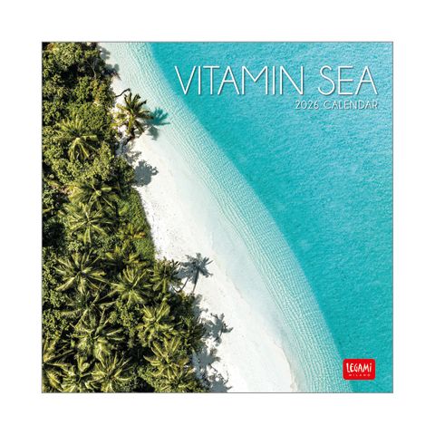 Legami - 2027 Wall Calendar 18 x 18 cm - Vitamin Sea