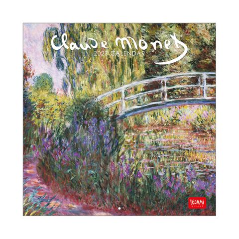 Legami - 2027 Wall Calendar 18 x 18 cm - Claude Monet
