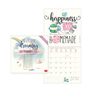 Legami - 2027 Wall Calendar - Uncoated - 18 x 18 cm - Aphorisms