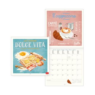 Legami - 2027 Wall Calendar - Uncoated - 18 x 18 cm - La Dolce Vita