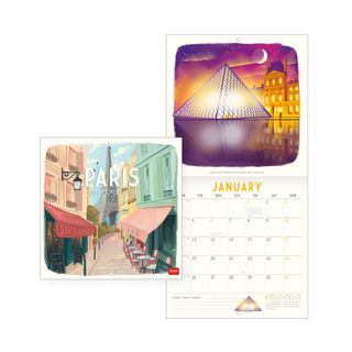 Legami - 2027 Wall Calendar - Uncoated - 18 x 18 cm - Paris
