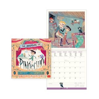Legami - 2027 Wall Calendar - Uncoated - 18 x 18 cm - Pinocchio