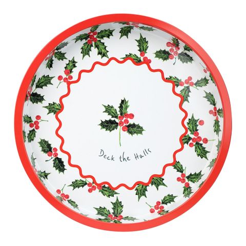 Talking Tables - Metal Tray - 30 cm - Botanical Holly