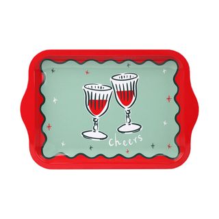 Talking Tables - Small Tin Tray - Cheers - Bon Noel