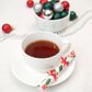 Talking Tables - Mini Saucer Crackers - 4.9 Inch - Botanical Holly - Set of 8