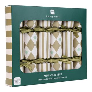 Talking Tables - Mini Crackers - 6 Inch - Gold Harlequin - Set of 6