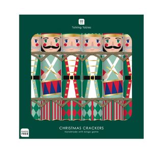 Talking Tables - Luxury Crackers - Bingo Game - 12 Inch - Nutcracker - Set of 6