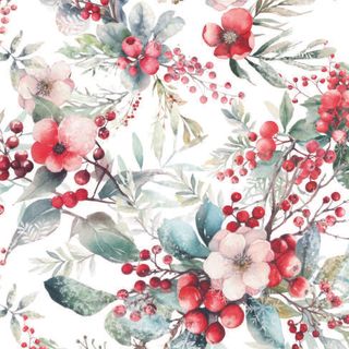 Ambiente - Paper Napkins Christmas - Pack of 20 - Luncheon Size - Winter Berries