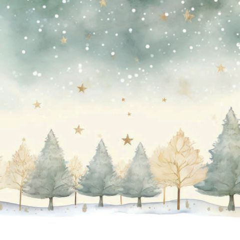 Ambiente - Paper Napkins Christmas - Pack of 20 - Luncheon Size - Starry Sky