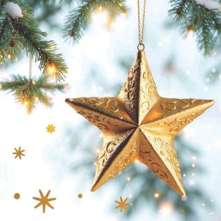 Ambiente - Paper Napkins Christmas - Pack of 20 - Luncheon Size - Sparkling Star