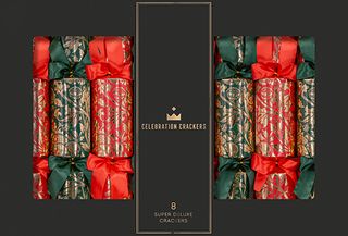 Celebration Crackers - Super Deluxe Crackers - 14 Inch - Traditional Christmas - Set of 8