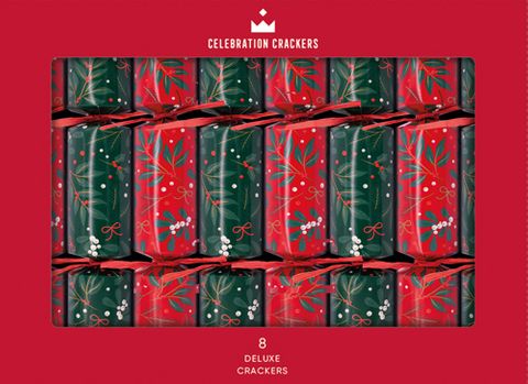 Celebration Crackers - Deluxe Crackers - 10 Inch - Festive Berries - Tray of 8