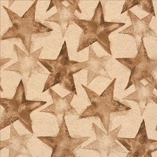 Ambiente - Paper Napkins Christmas - Pack of 20 - Luncheon Size - Recycled Water Colour Stars - Brown