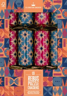 Celebration Crackers - Games Room Crackers - 12 Inch - Rebus Puzzles - Set of 12